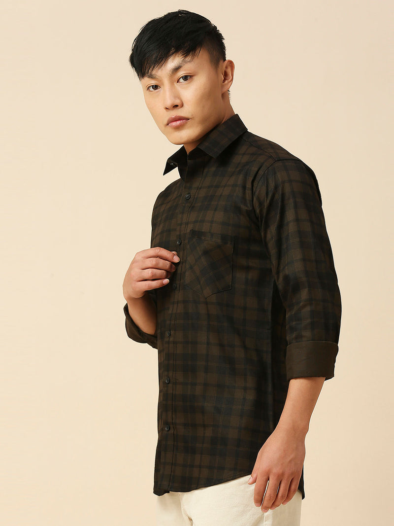 Classic Cotton Checked Shirt for Men 3