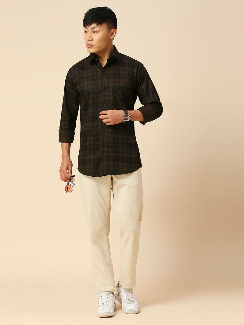 Classic Cotton Checked Shirt for Men 7