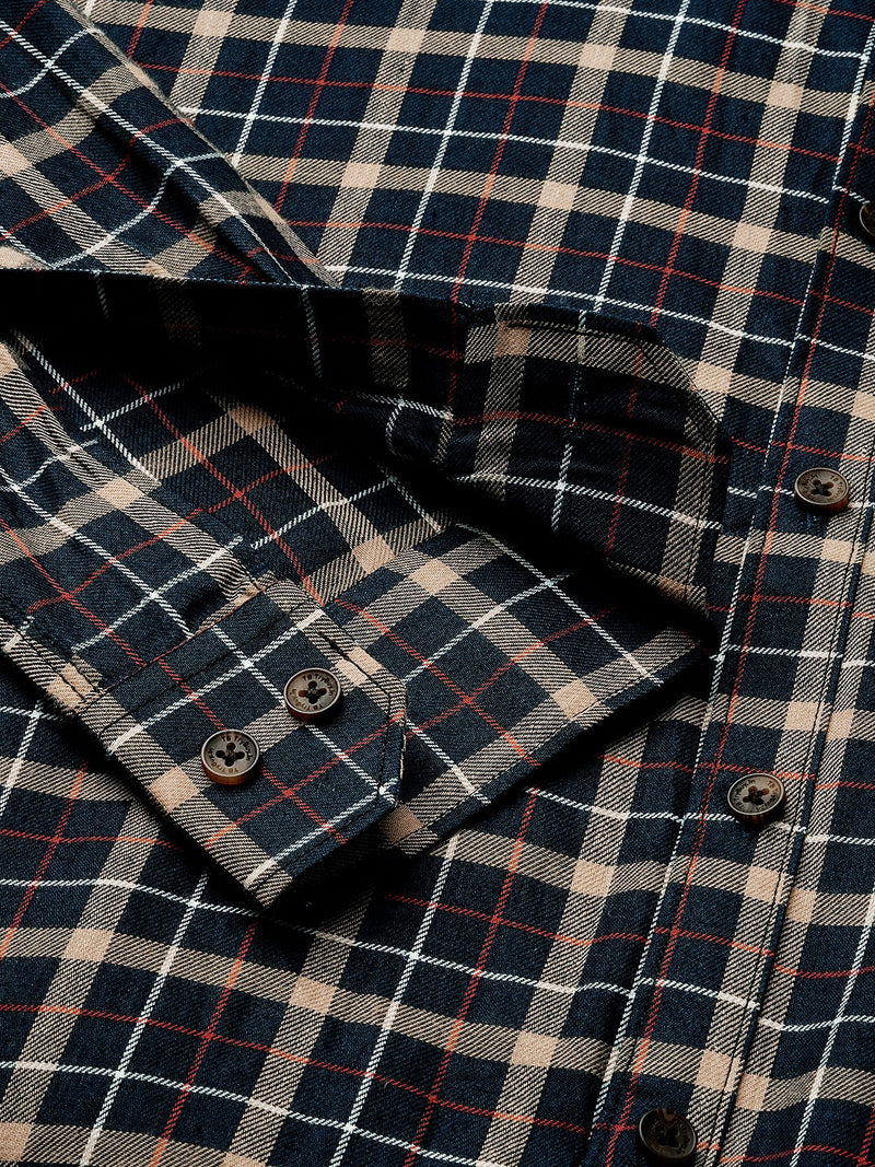 Morphan Checked Cotton Shirt for Men 8