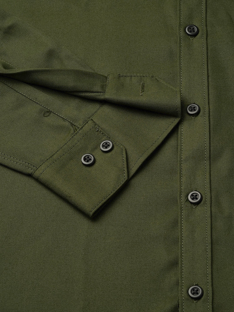 Lorient Green Polyester Shirts for Men 2