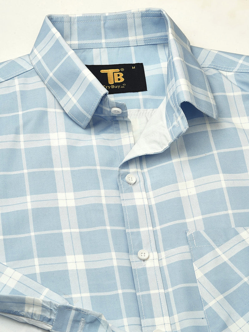 Light Cotton Checked Shirt for Men 8