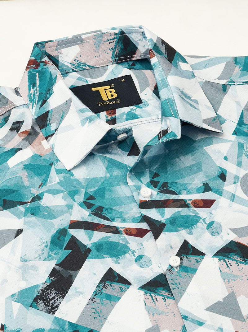 Monza Abstract Printed Shirts for Men 9