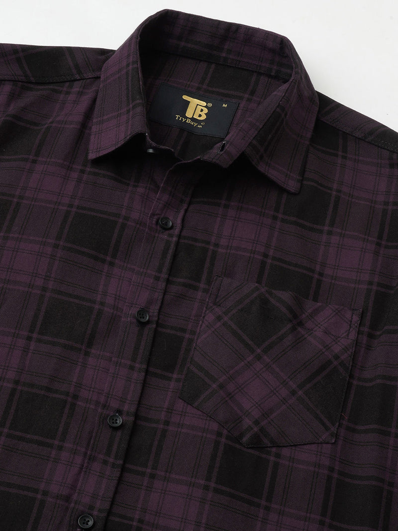 Bespoke Multicolour Checked Shirt for Men 2