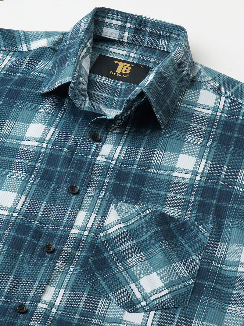 Versatile Checked Cotton Shirt for Men - TB_461 3