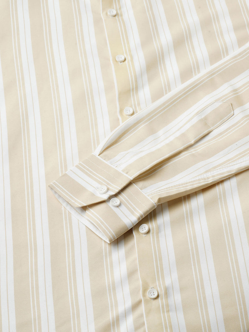 Exotic Cotton Blend Striped Shirt for Men 9