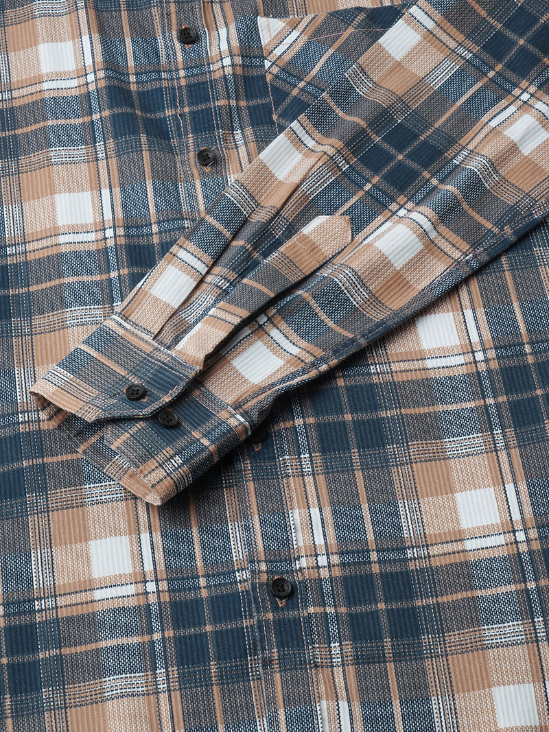Elegant Cotton Checked Shirt for Men 8