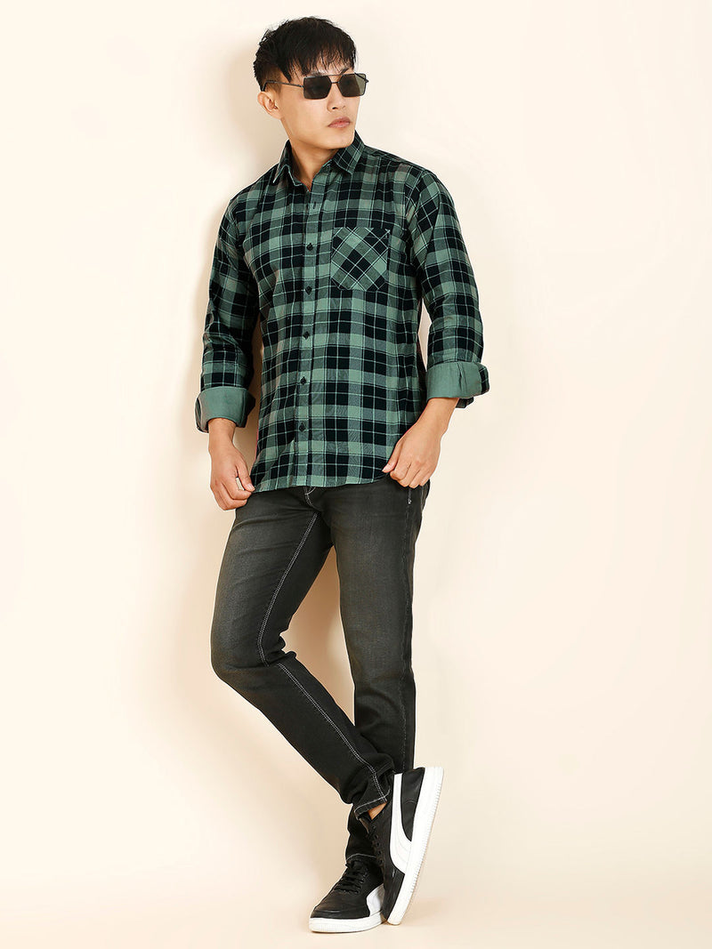 Fire Cotton Checked Shirt for Men 8
