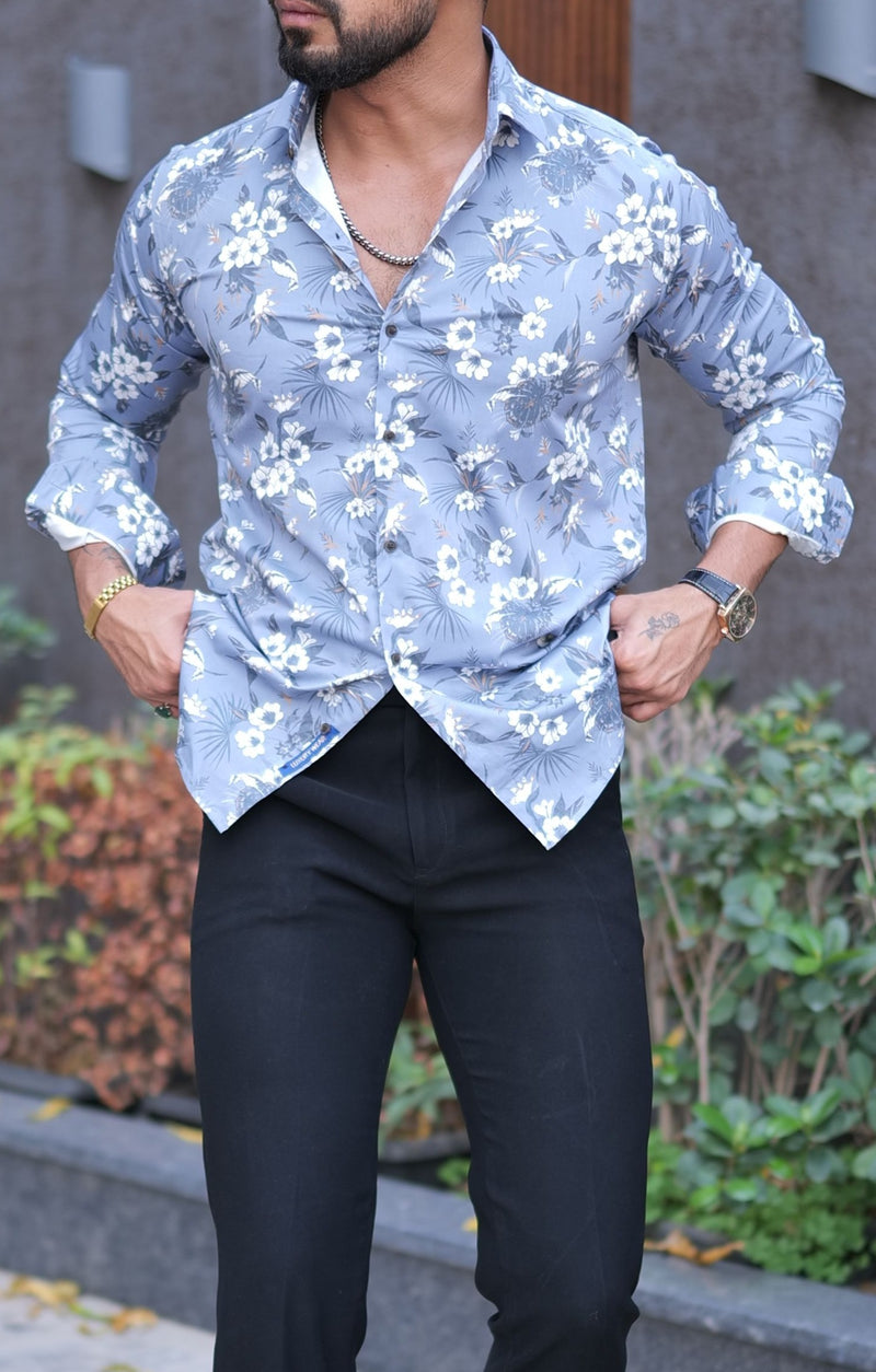VOZIA Luxe Floral Printed Shirt for Men 8