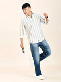 Wolver Striped Cotton Blend Shirt for Men