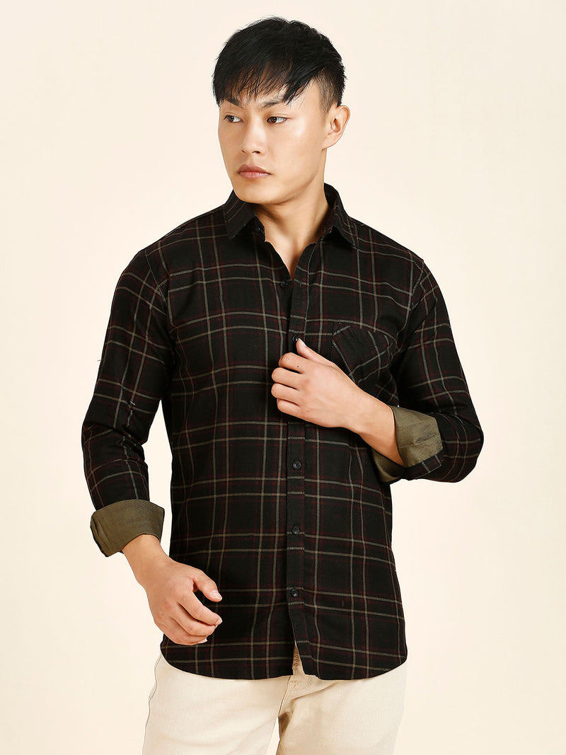 Radiant Checked Cotton Shirt for Men 1