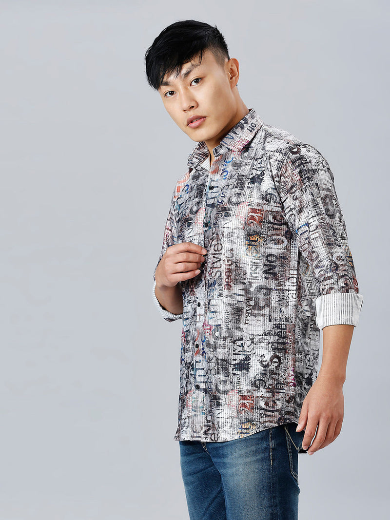Lyon Cotton Blend Printed Shirt for Men 7