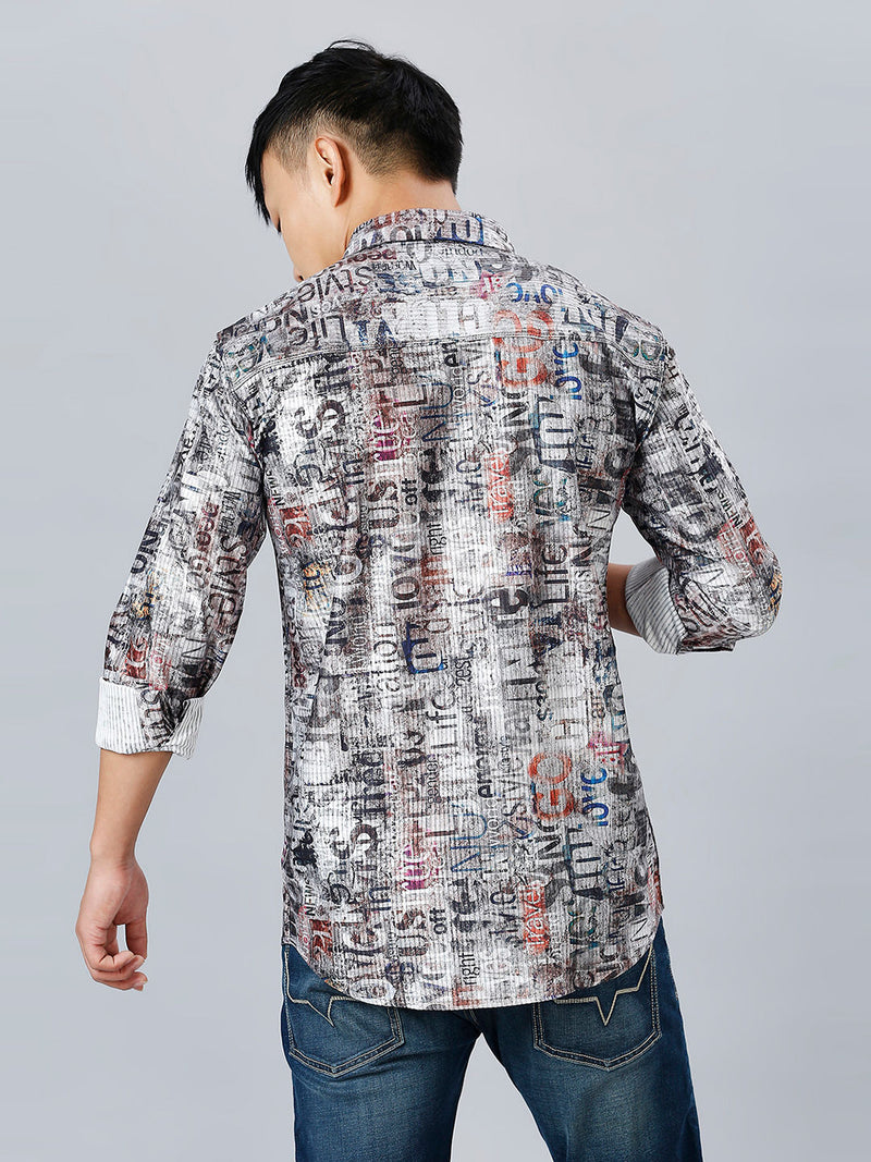 Lyon Cotton Blend Printed Shirt for Men 8