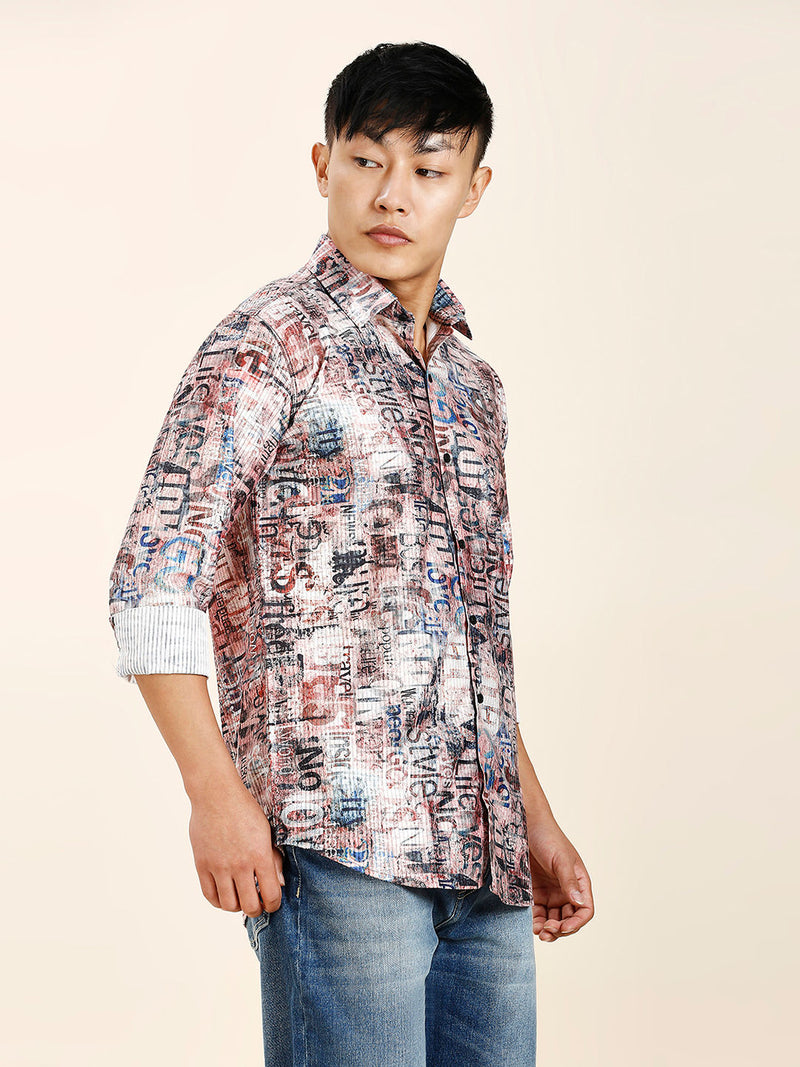 Krakow Cotton Blend Printed Shirt for Men 6