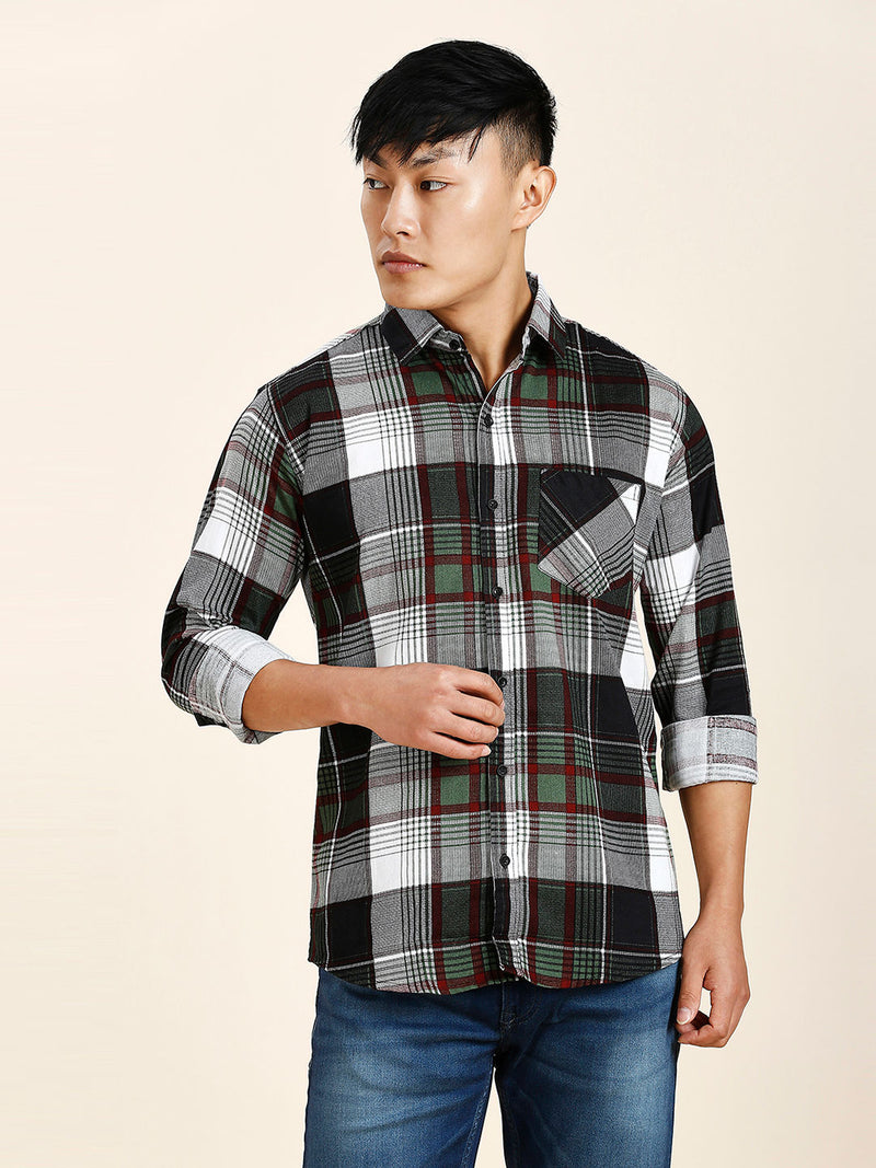 Dock Cotton Checked Shirt for Men 1