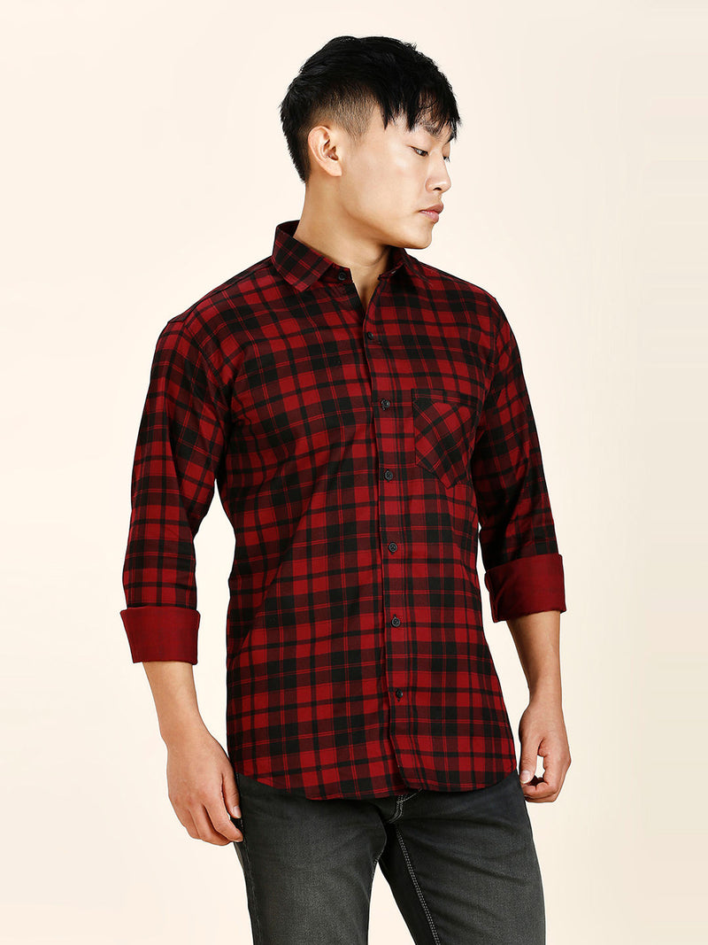 Frenso Cotton Checked Shirt for Men 8