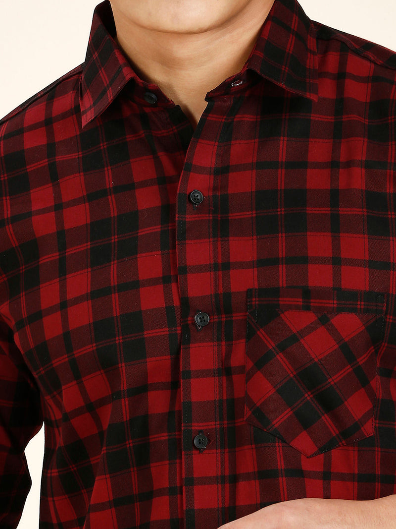Frenso Cotton Checked Shirt for Men 2