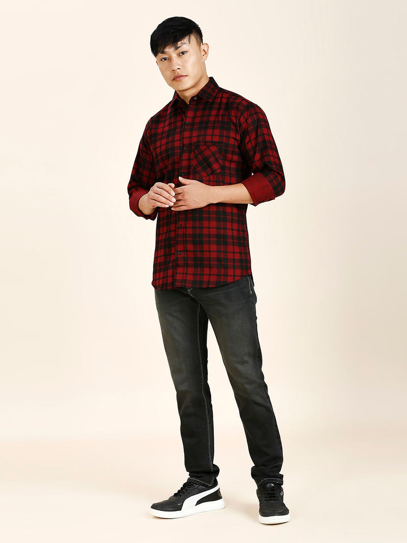 Frenso Cotton Checked Shirt for Men 6