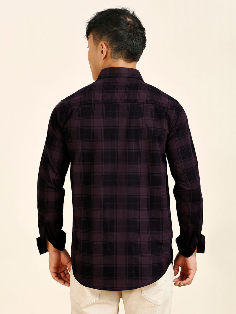 Sleek Checked Cotton Shirt for Men 7