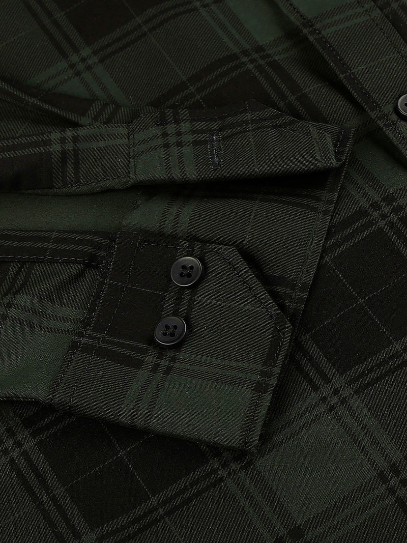 Serene Checked Cotton Shirt for Men 3