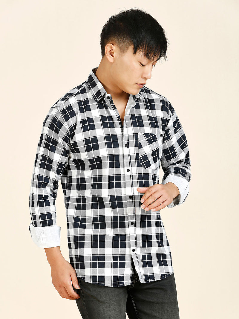 Breezy Cotton Checked Shirt for Men 8