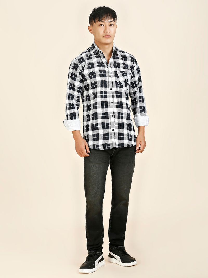 Breezy Cotton Checked Shirt for Men 5
