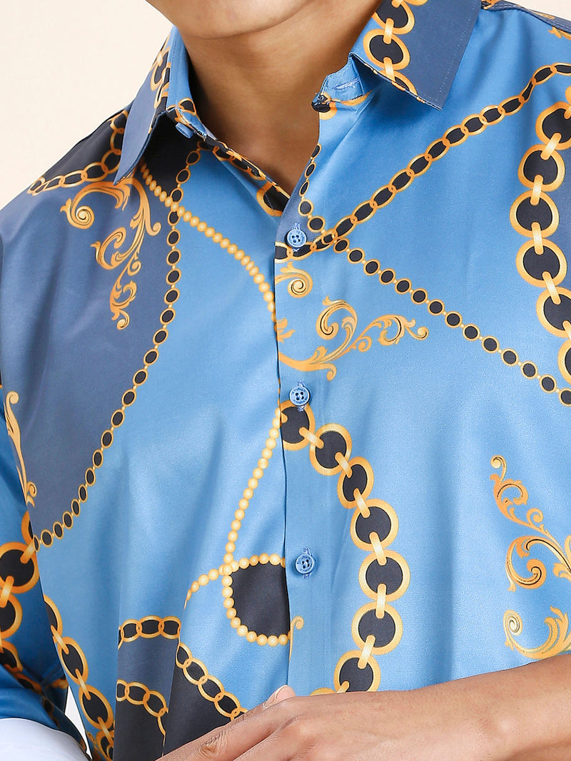 Pushpa 2 Abstract Printed Men's Shirt - TB_401 2