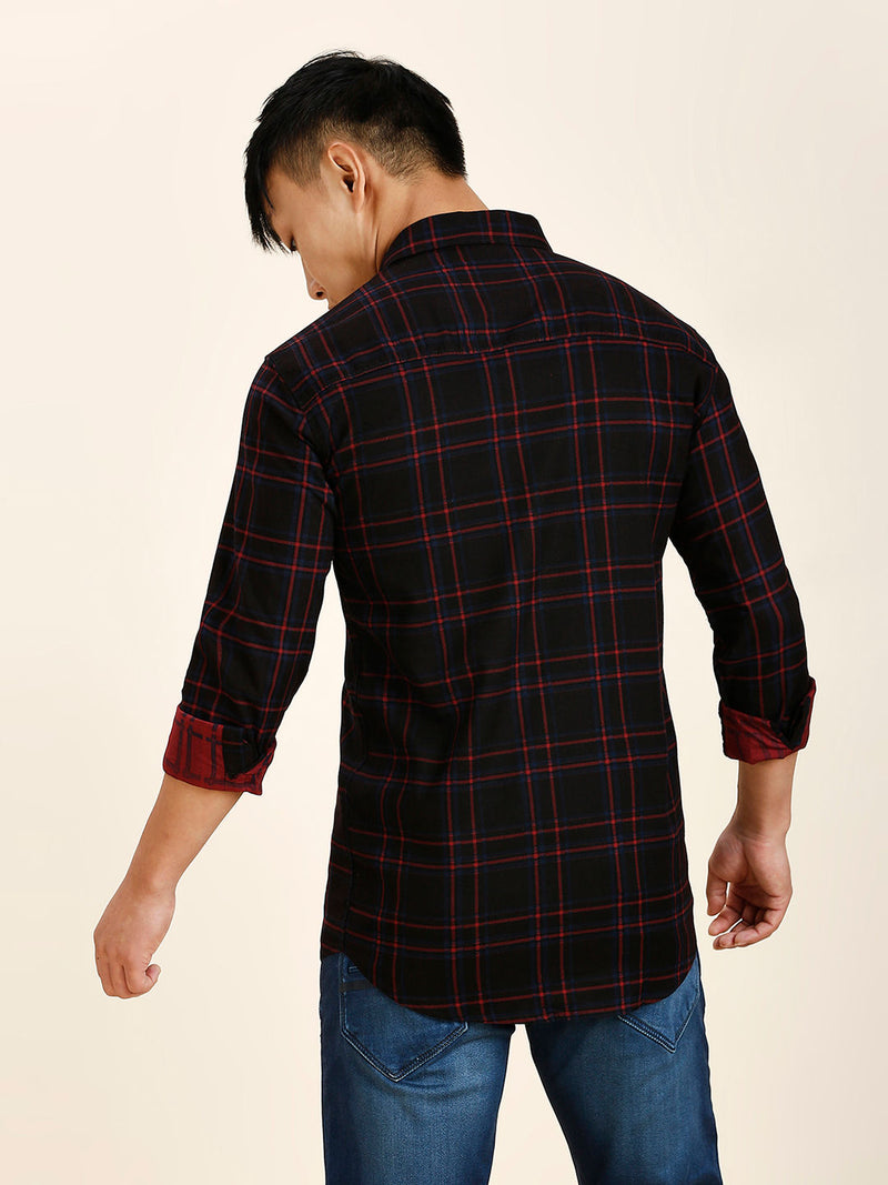Angeles Cotton Checked Shirt for Men 6