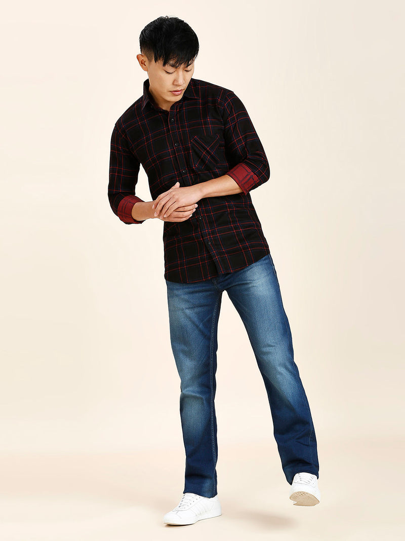 Angeles Cotton Checked Shirt for Men 9