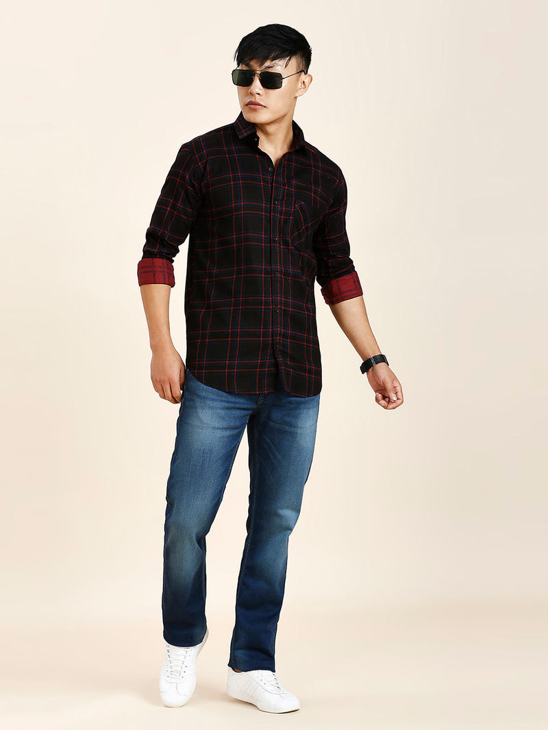 Angeles Cotton Checked Shirt for Men 3
