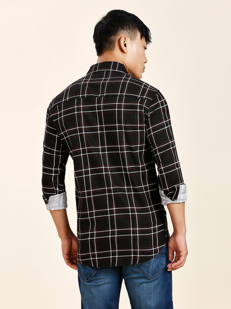 Drag Cotton Checked Shirt for Men 5