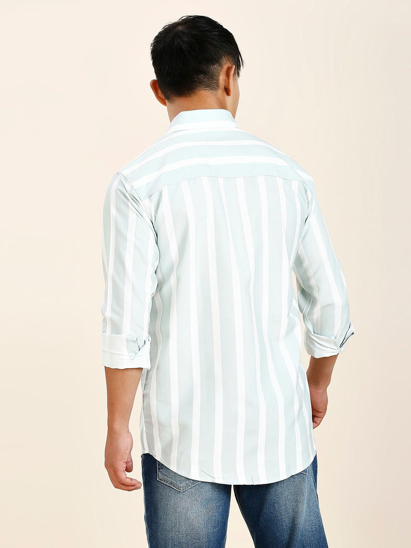 Hove Cotton Blend Striped Shirt for Men 7