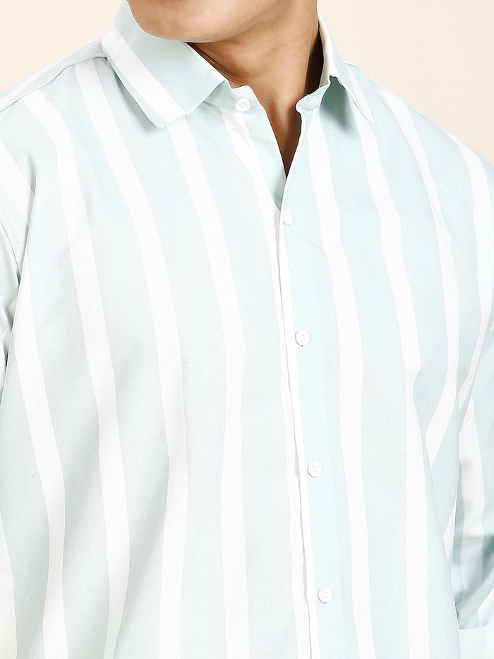 Hove Cotton Blend Striped Shirt for Men 2