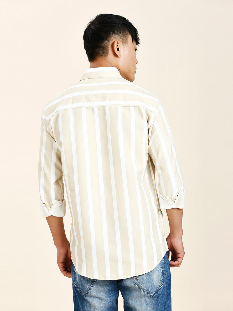 Hampton Cotton Blend Striped Shirt for Men 7