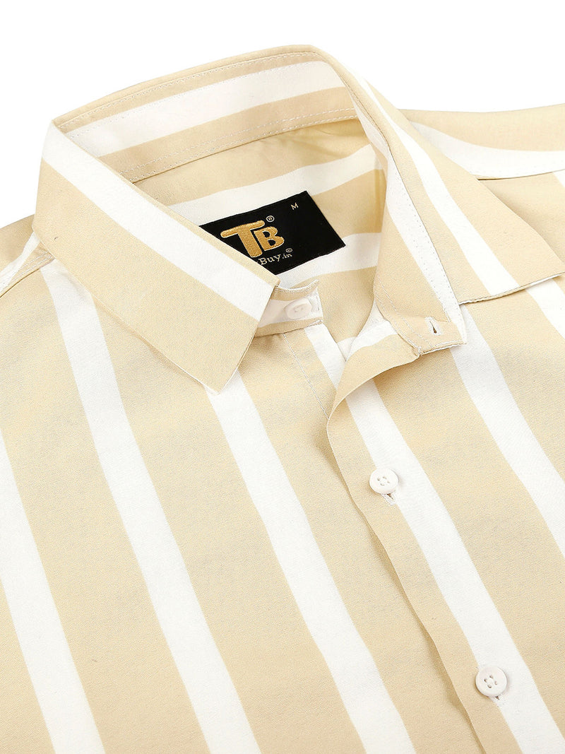 Hampton Cotton Blend Striped Shirt for Men 4