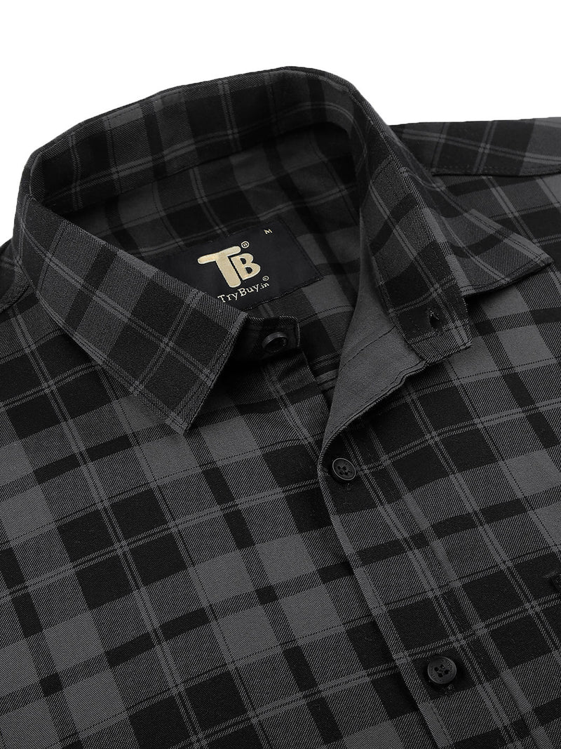 Versatile Checked Cotton Shirt for Men - TB_447 2