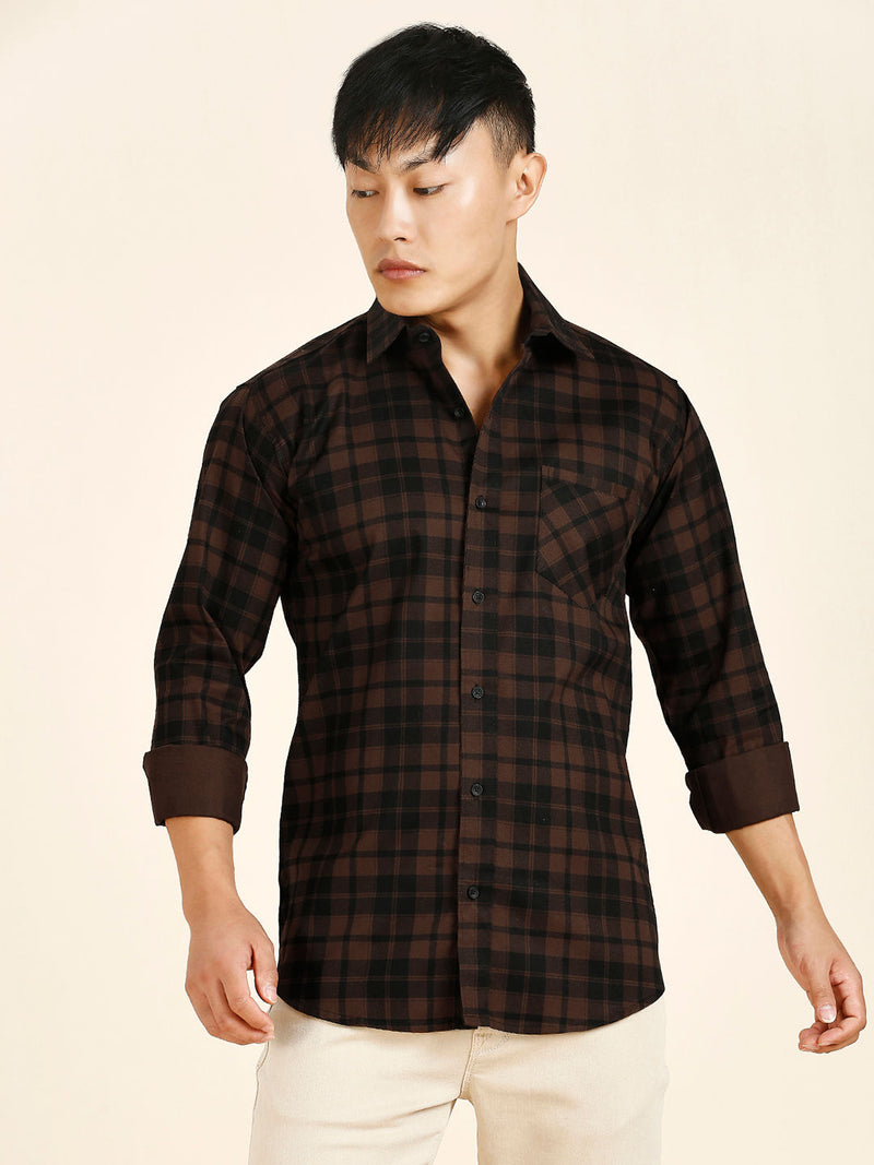 Rich Checked Cotton Shirt for Men 1