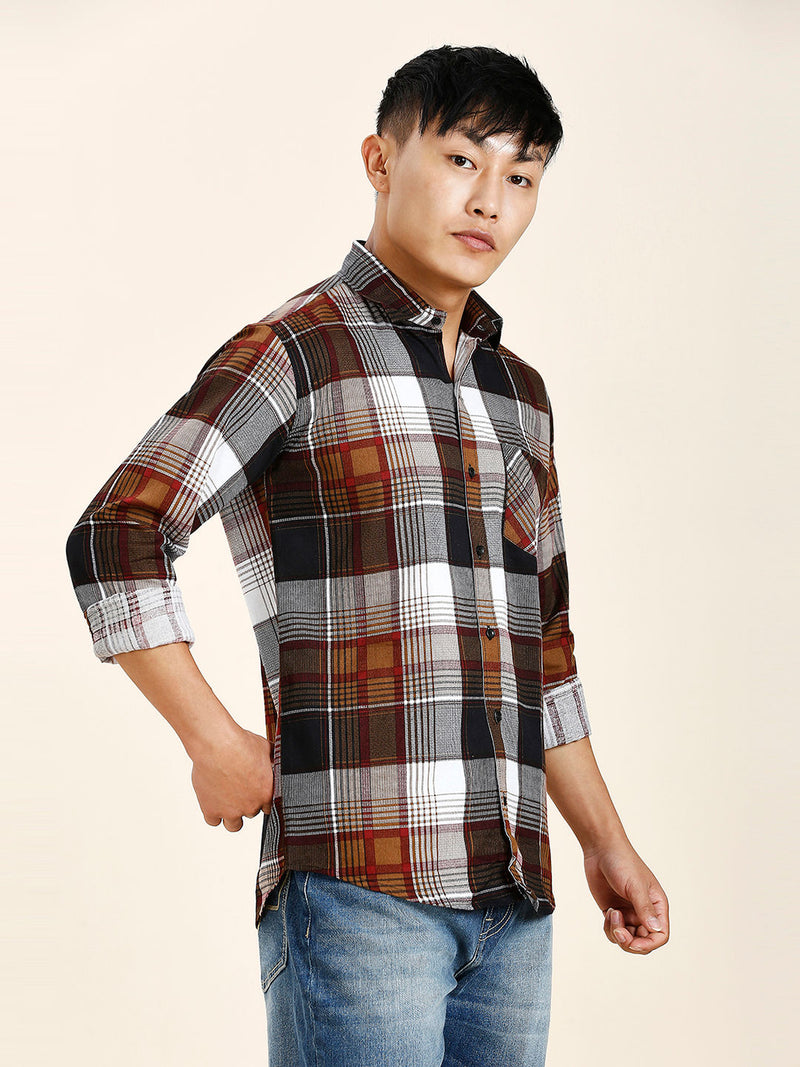 Creo Checked Cotton Shirt for Men 6