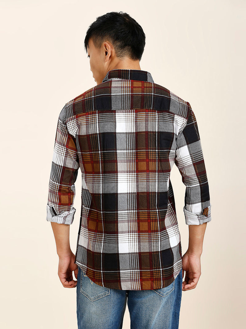 Creo Checked Cotton Shirt for Men 9