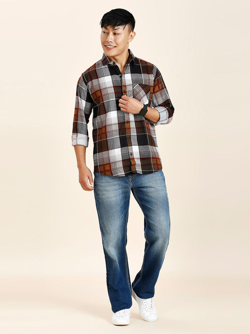 Creo Checked Cotton Shirt for Men 8