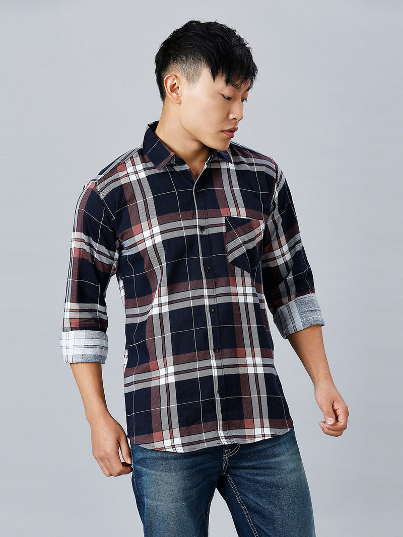 Tartan Cotton Checked Shirt for Men 6