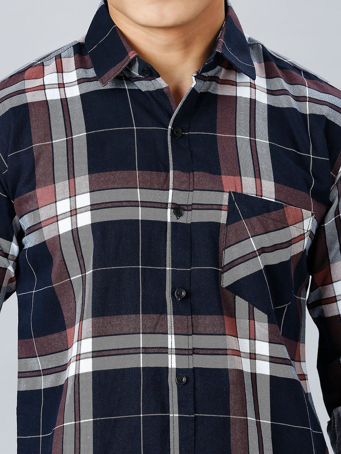 Tartan Cotton Checked Shirt for Men 2