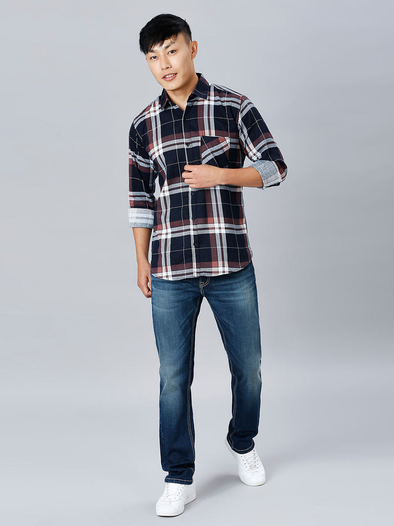 Tartan Cotton Checked Shirt for Men 8