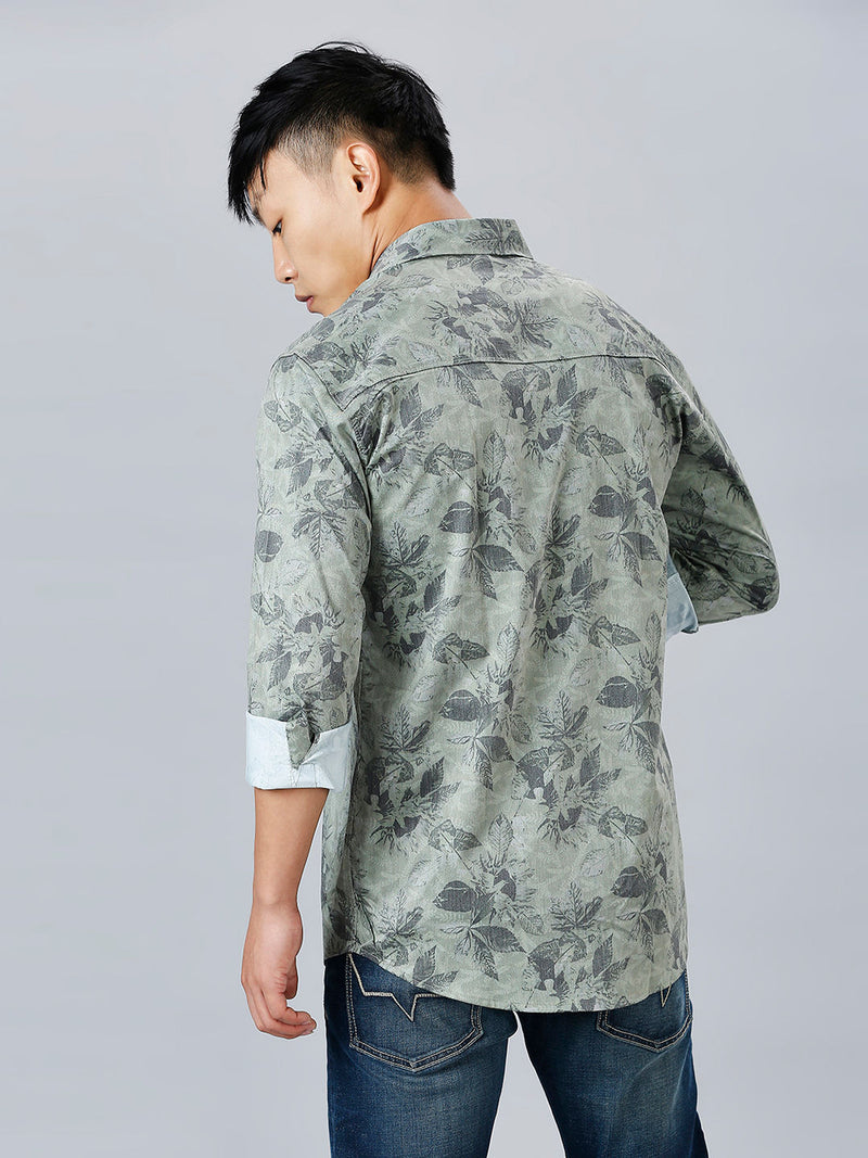 Kekhire Floral Nylon Lycra Printed Shirt for Men 6
