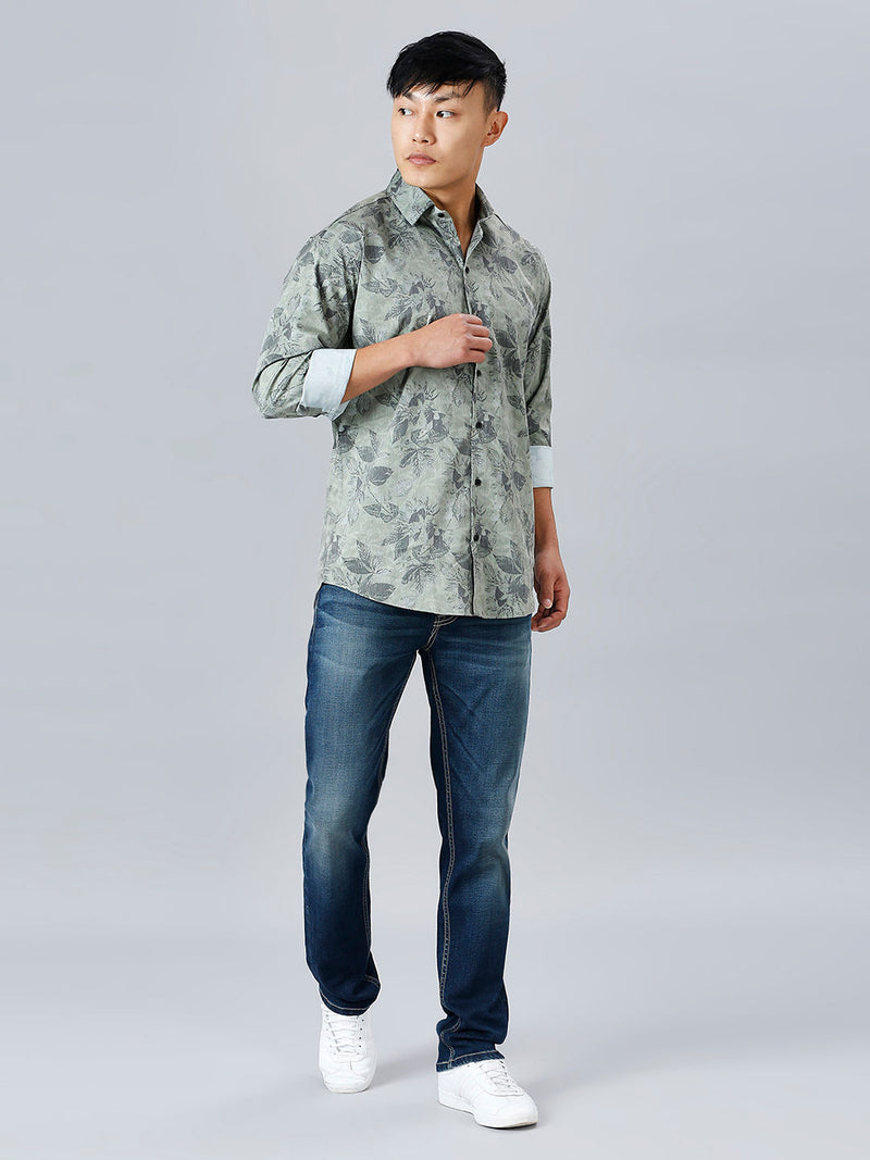 Kekhire Floral Nylon Lycra Printed Shirt for Men 7