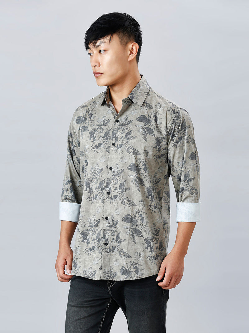 Munich Floral Nylon Lycra Printed Shirt for Men 6
