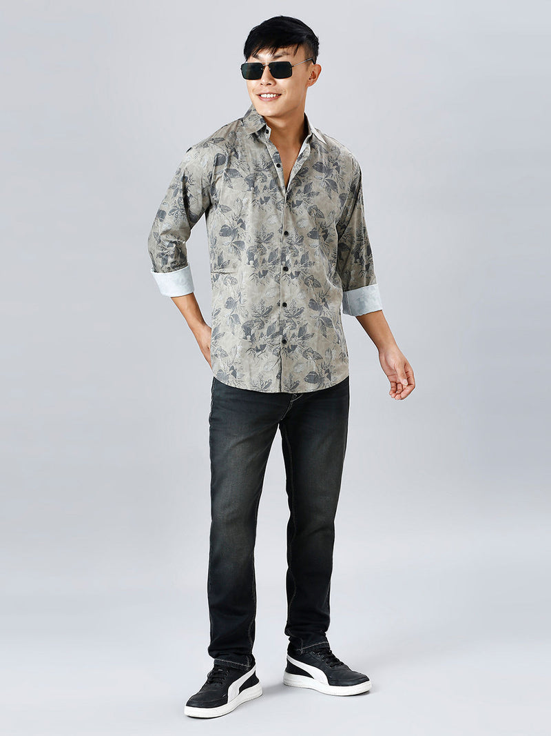 Munich Floral Nylon Lycra Printed Shirt for Men 3