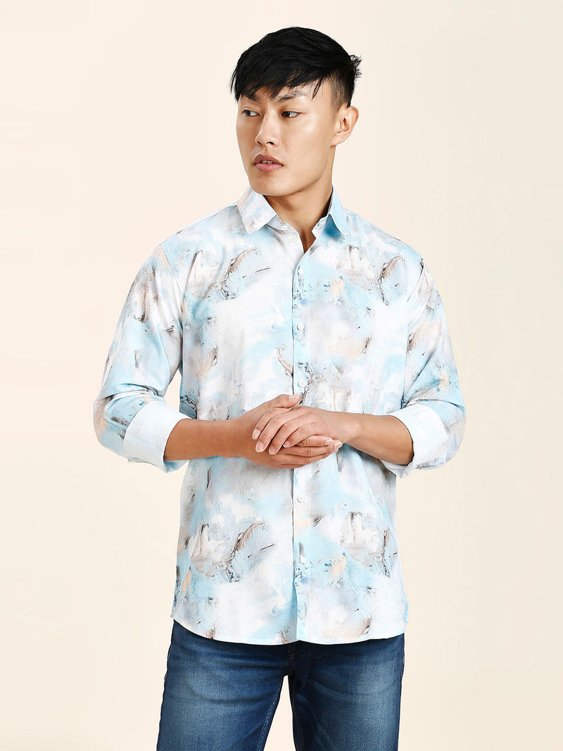 Cairo Cotton Blend Printed Shirt for Men 1
