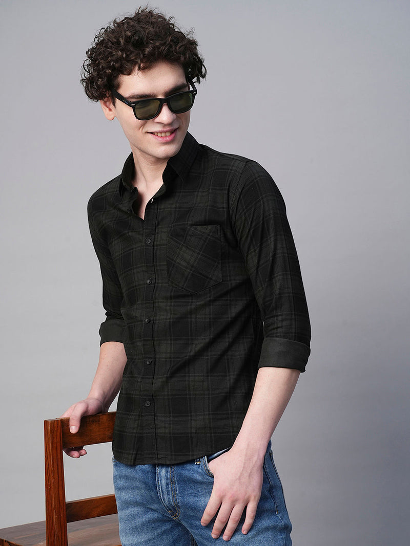 Dijon Cotton Checked Shirt for Men 1