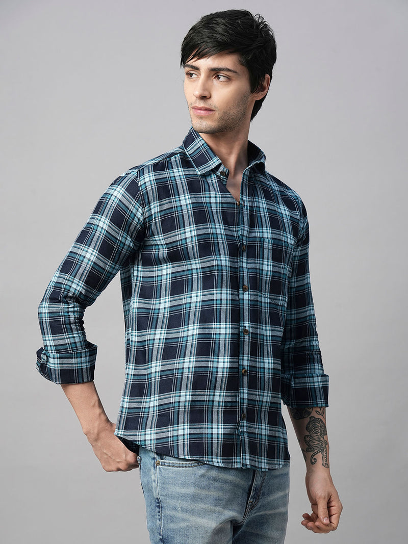 Mandate Cotton Checked Shirt for Men 5