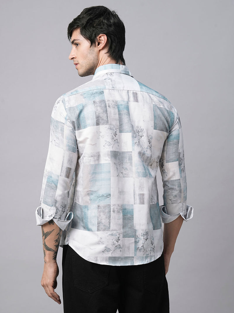 Denain Abstract Printed Shirts for Men 8